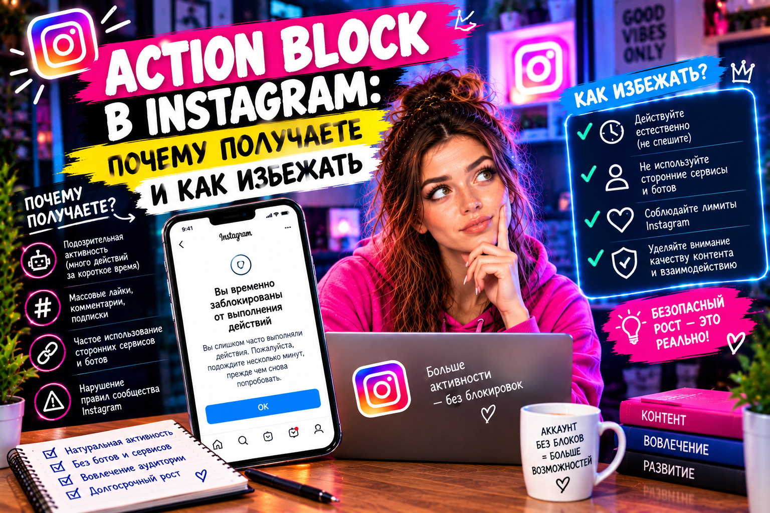 Action block в Instagram: почему получаете и как избежать